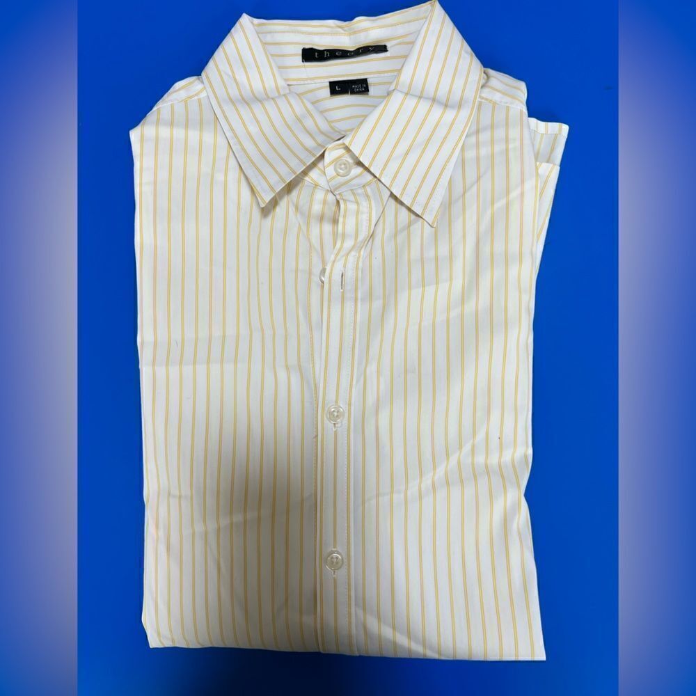 Men’s Theory Button Down Shirt. Excellent Condition, size L